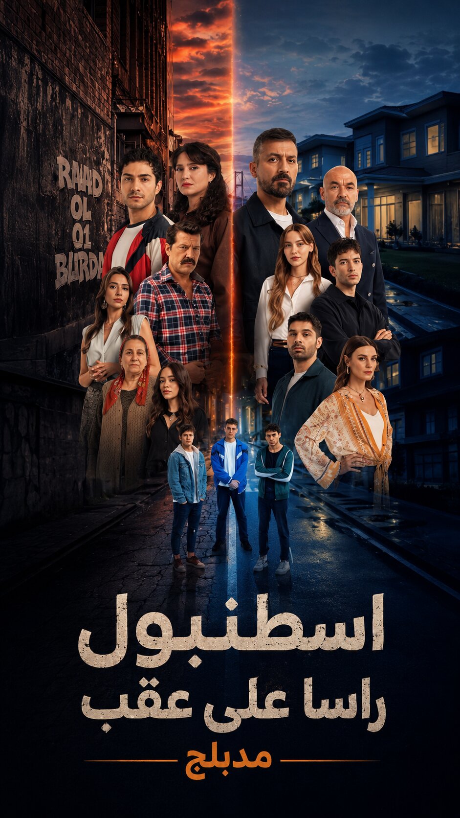 مسلسل اسطنبول راسا على عقب مدبلج قصة عشق